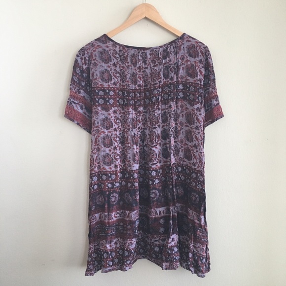 Urban Outfitters Ecote Pintuck Frock Dress Size L - Picture 2 of 6